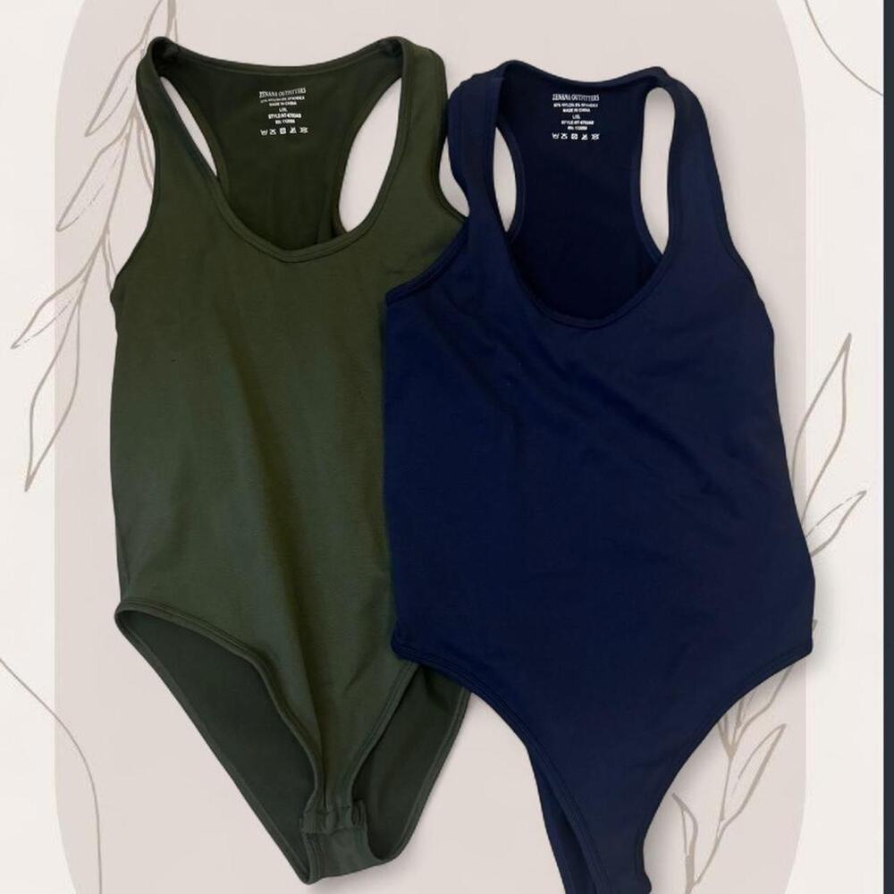 Zenana outfitters green and navy